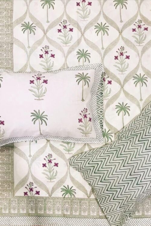Premium Jaipuri Hand block printed bedsheet