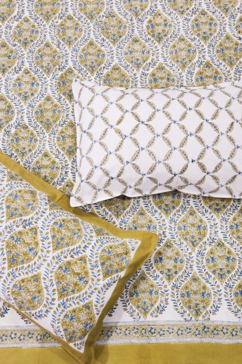 Premium Jaipuri Hand block printed bedsheet