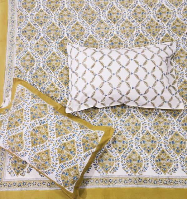 Premium Jaipuri Hand block printed bedsheet