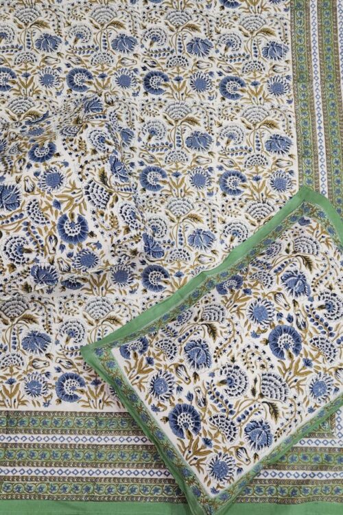 Premium Jaipuri Hand block printed bedsheet