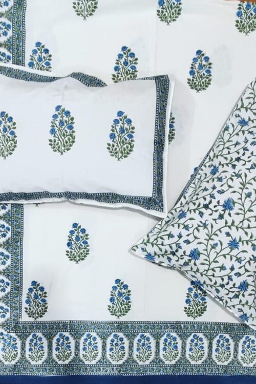 Premium Jaipuri Hand block printed bedsheet