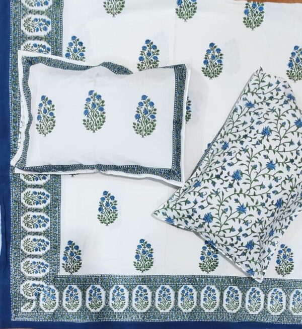 Premium Jaipuri Hand block printed bedsheet