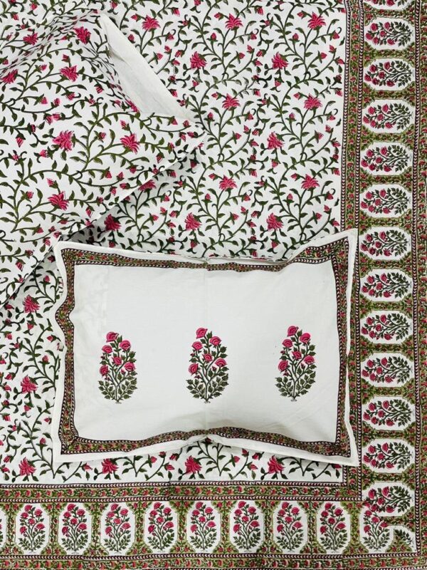 Premium Jaipuri Hand block printed bedsheet