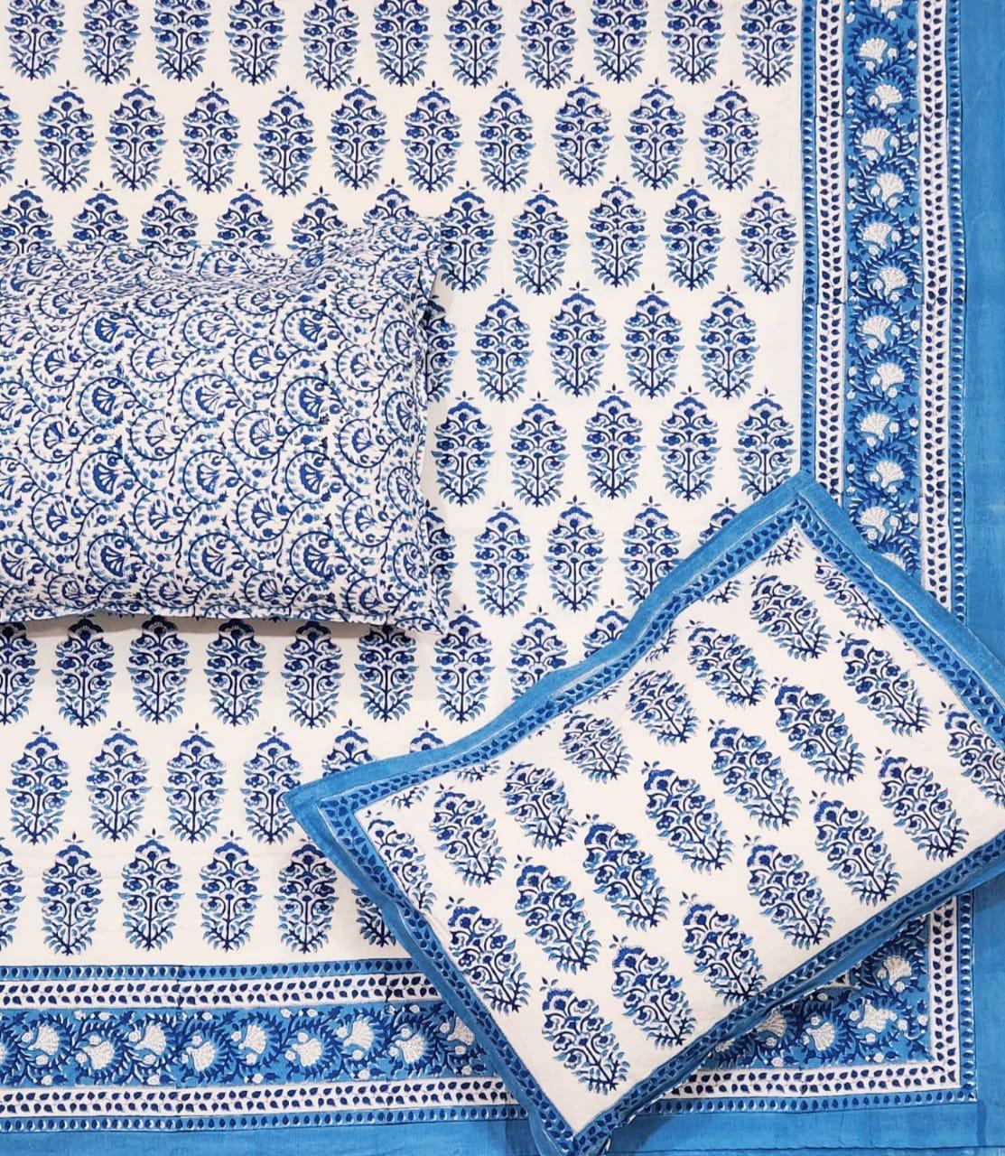 Premium Jaipuri Hand block printed bedsheet