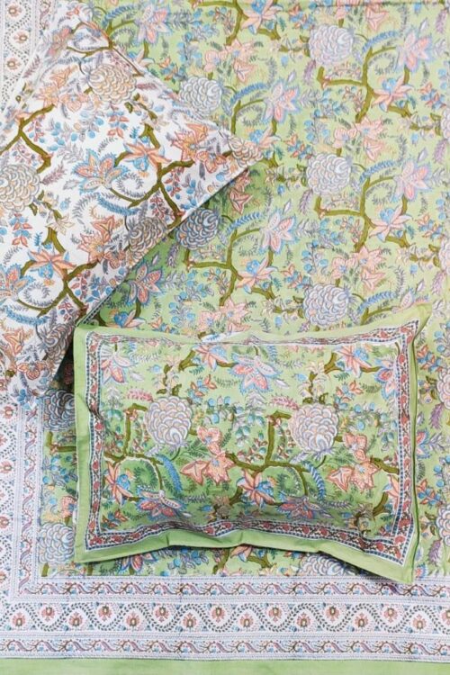 Premium Jaipuri Hand block printed bedsheet