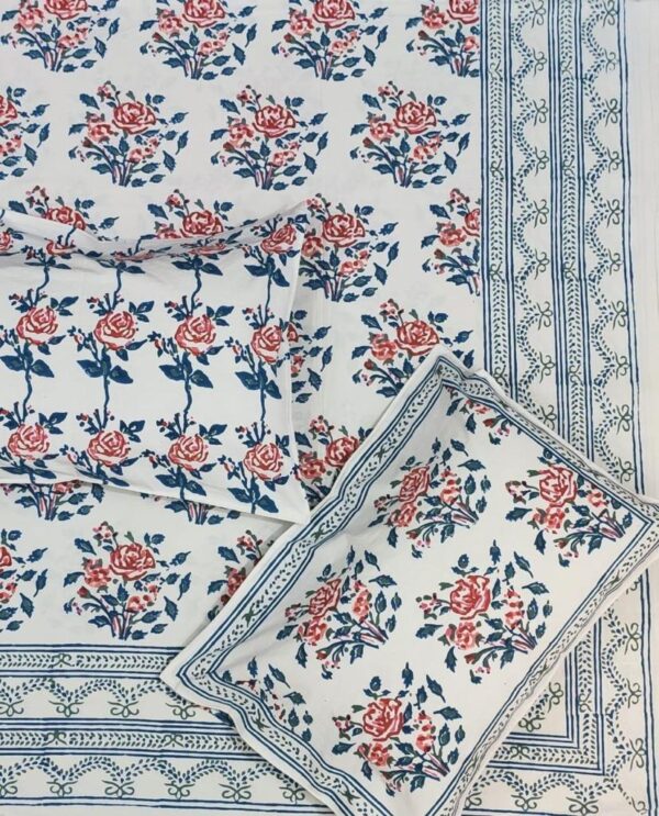 Premium Jaipuri Hand block printed bedsheet