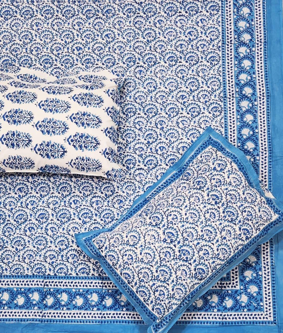 Premium Jaipuri Hand block printed bedsheet