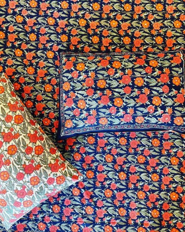 Premium Jaipuri Hand block printed bedsheet