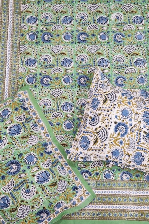 Premium Jaipuri Hand block printed bedsheet