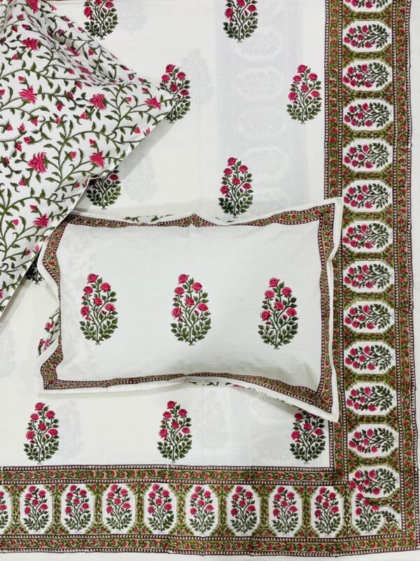Premium Jaipuri Hand block printed bedsheet