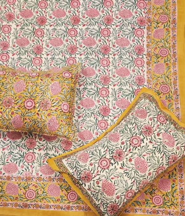 Premium Jaipuri Hand block printed bedsheet