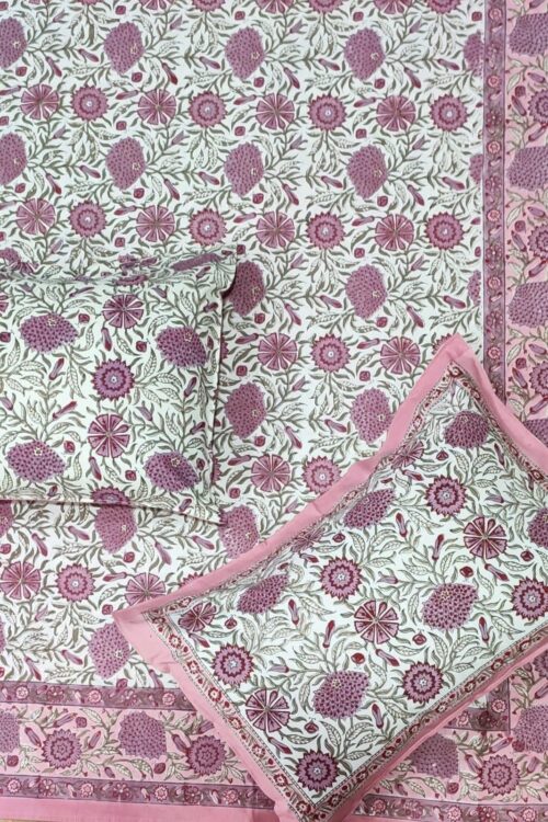 Premium Jaipuri Hand block printed bedsheet