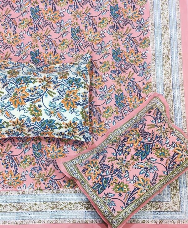 Premium Jaipuri Hand block printed bedsheet