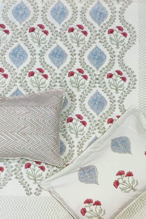 Premium Jaipuri Hand block printed bedsheet