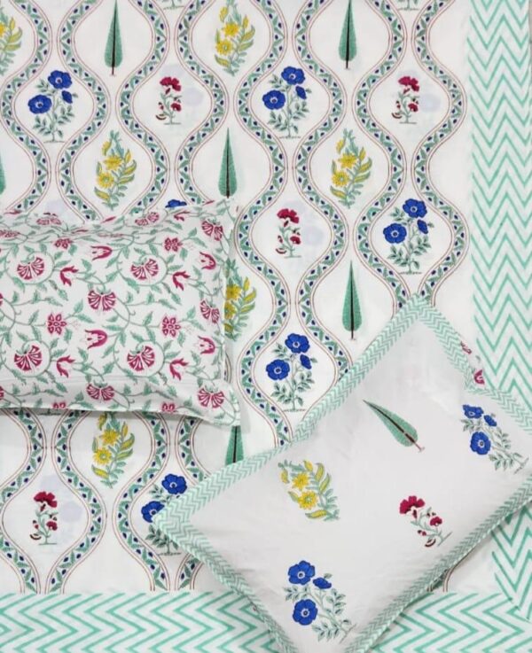 Premium Jaipuri Hand block printed bedsheet
