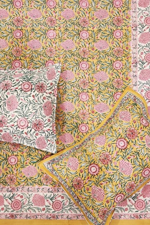 Premium Jaipuri Hand block printed bedsheet