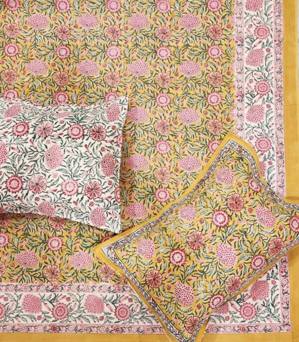 Premium Jaipuri Hand block printed bedsheet