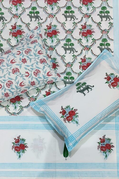 Premium Jaipuri Hand block printed bedsheet