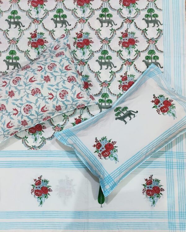 Premium Jaipuri Hand block printed bedsheet