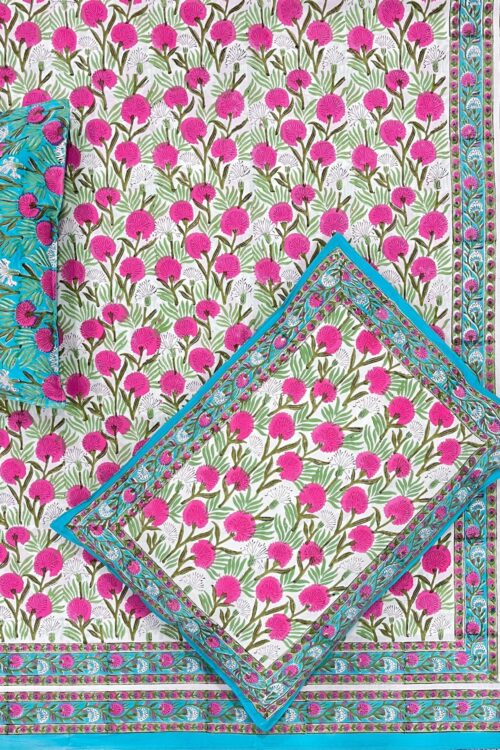Premium Jaipuri Hand block printed bedsheet