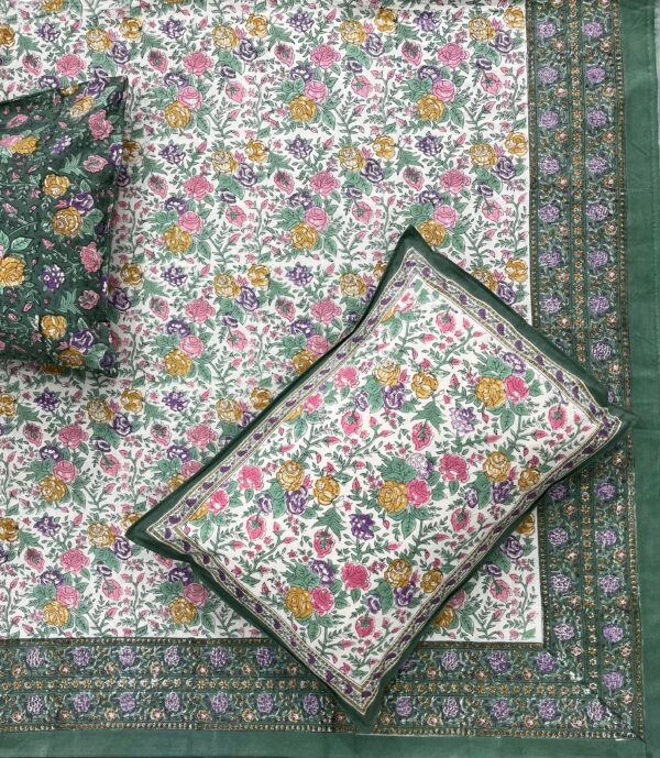 Premium Jaipuri Hand block printed bedsheet