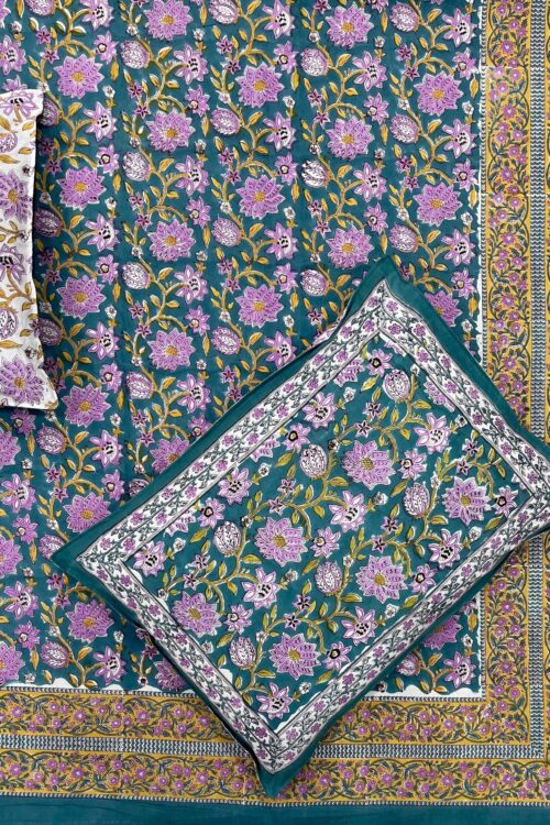 Premium Jaipuri Hand block printed bedsheet