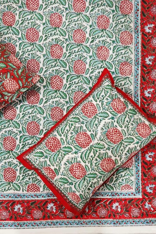 Premium Jaipuri Hand block printed bedsheet