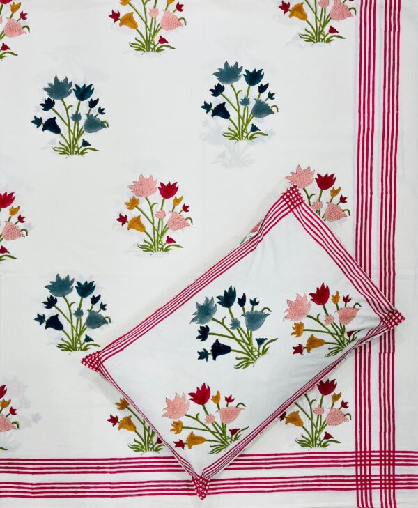 Premium Jaipuri Hand block printed bedsheet