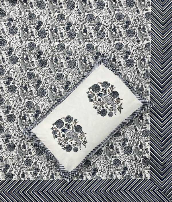 Premium Jaipuri Hand block printed bedsheet