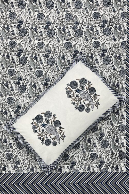 Premium Jaipuri Hand block printed bedsheet