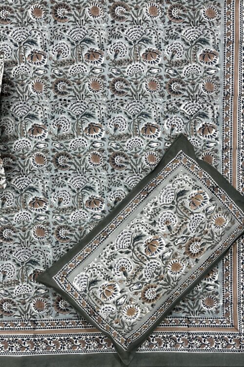 Premium Jaipuri Hand block printed bedsheet