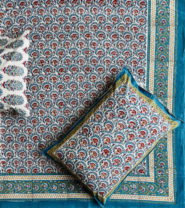 Premium Jaipuri Hand block printed bedsheet