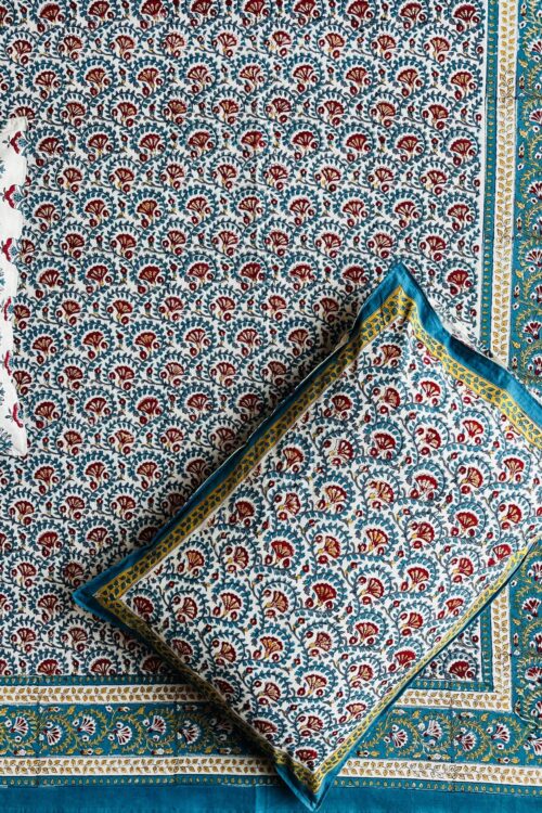 Premium Jaipuri Hand block printed bedsheet