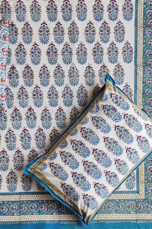 Premium Jaipuri Hand block printed bedsheet