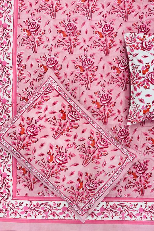 Premium Jaipuri Hand block printed bedsheet