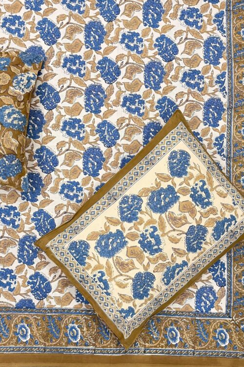 Premium Jaipuri Hand block printed bedsheet