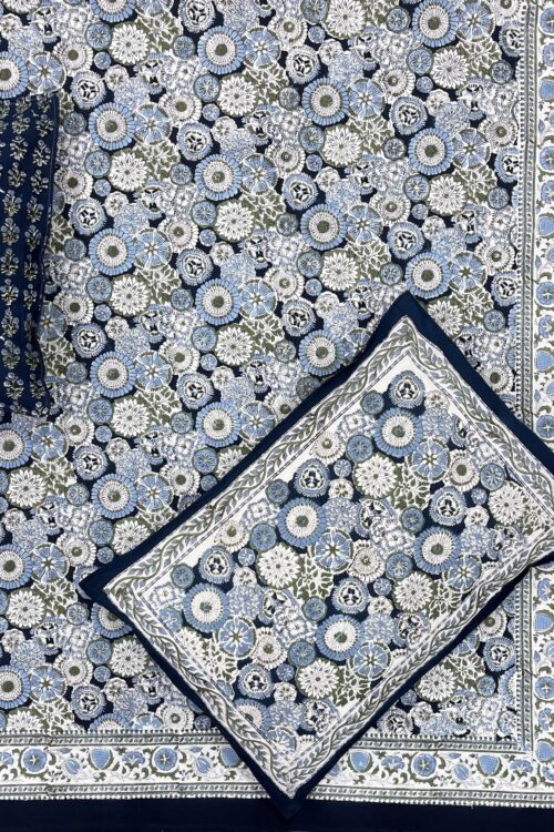 Premium Jaipuri Hand block printed bedsheet