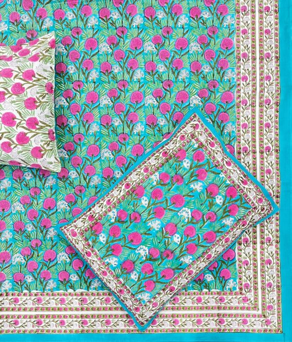 Premium Jaipuri Hand block printed bedsheet