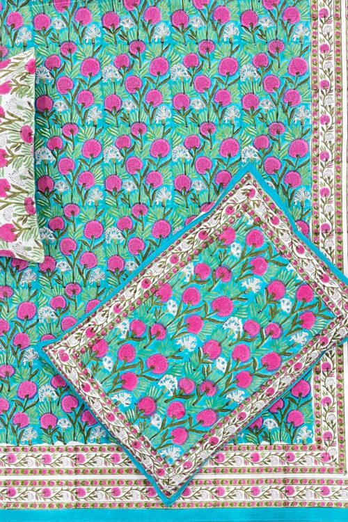 Premium Jaipuri Hand block printed bedsheet