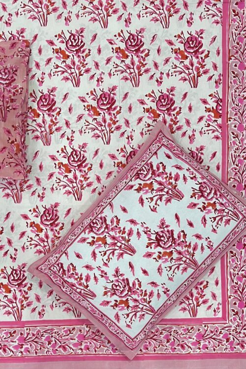 Premium Jaipuri Hand block printed bedsheet