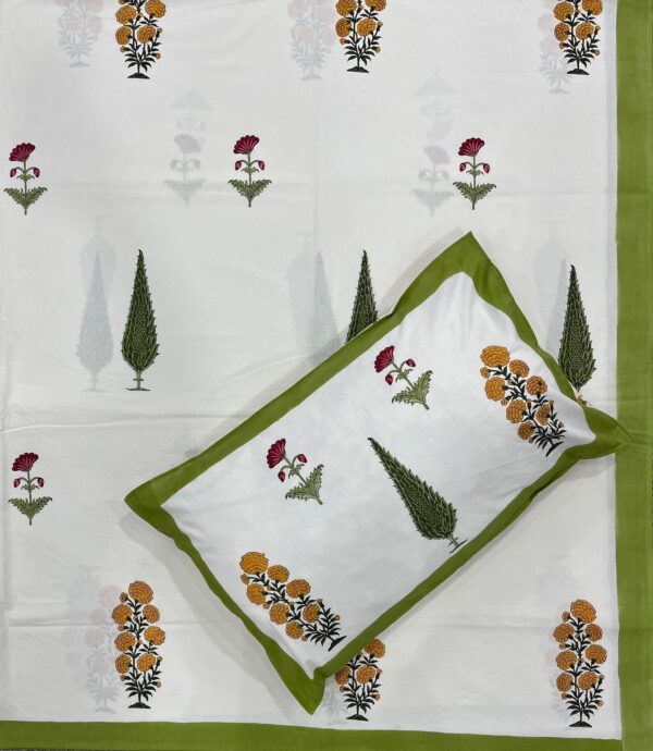 Premium Jaipuri Hand block printed bedsheet