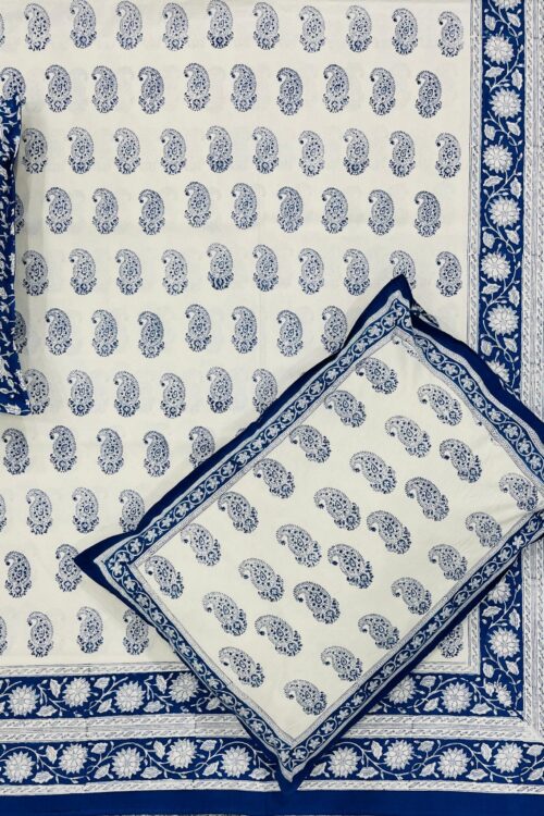 Premium Jaipuri Hand block printed bedsheet