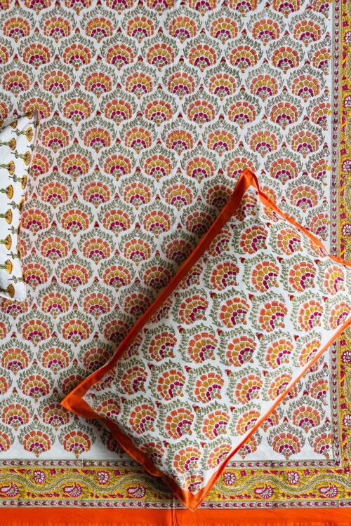 Premium Jaipuri Hand block printed bedsheet